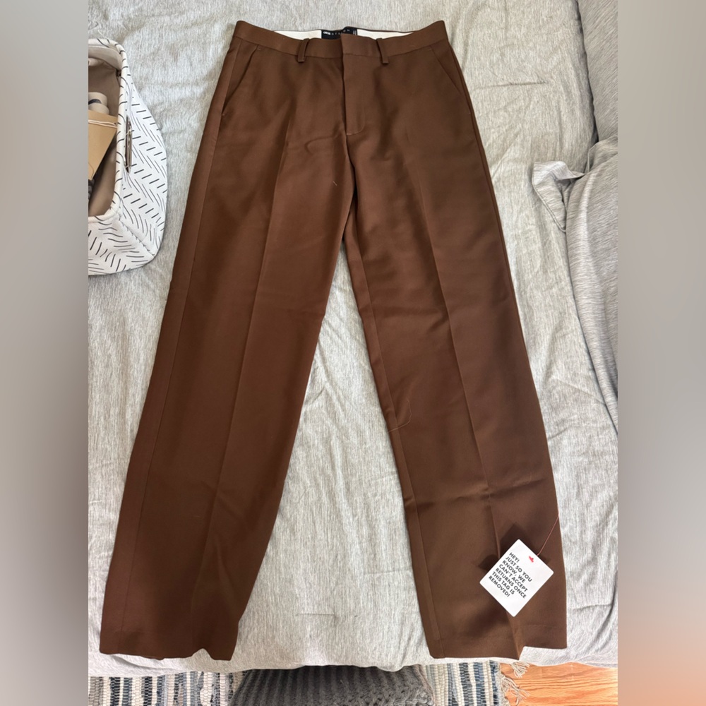 ASOS Rich Brown Trousers - Picture 2 of 3